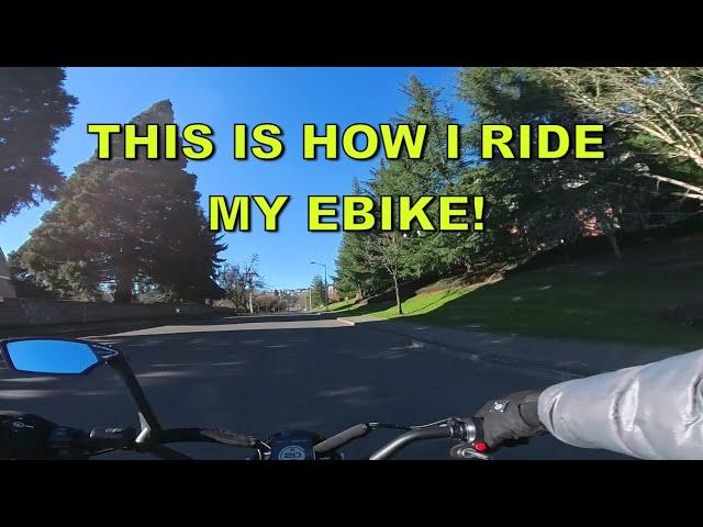 This Is How I Ride My Ebike! (No Commentary) #ebike #roadtrip #cars #traffic #commute