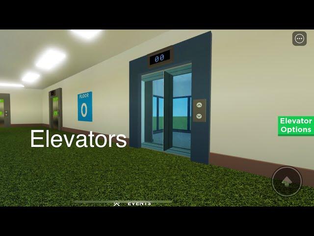 Elevators (Roblox) Showing Different Types of Elevators