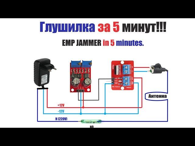 Разоблачения прибора.Импульсная глушилка. EMP JAMMER (ВКЛЮЧИТЬ - VPN )