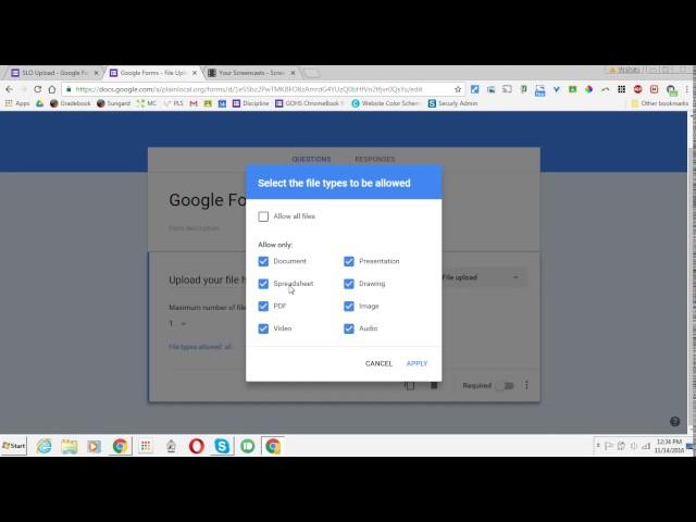 File Upload Feature in Google Forms