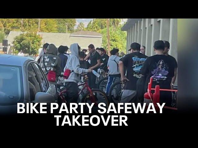 Bike party takes over Safeway parking lot in San Jose and harassed residents | KTVU