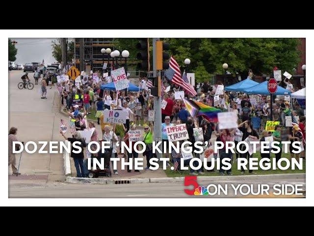 'We're just fighting for a better future:' Dozens of 'No Kings' protests in St. Louis region