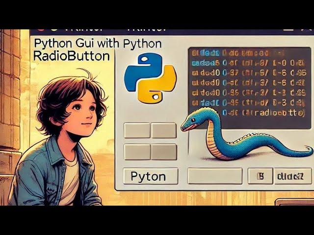 Python tkinter Radio Button  in GUI Tutorial for beginners | Radio button widget