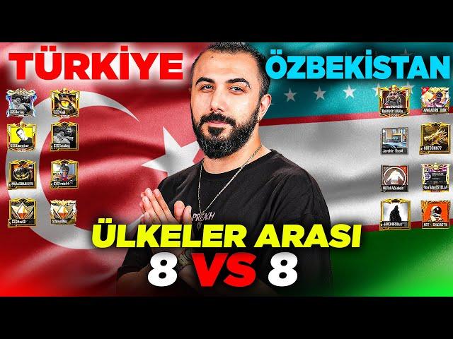 TÜRKİYE VS ÖZBEKİSTAN!!  ÜLKELER ARASI 8 VS 8 DOSTLUK TURNUVASI!! | PUBG MOBILE