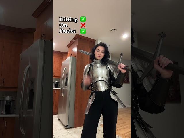 God forbid a girl has hobbies ️ #larp #fantasy #renfaire #medieval #dnd #knight