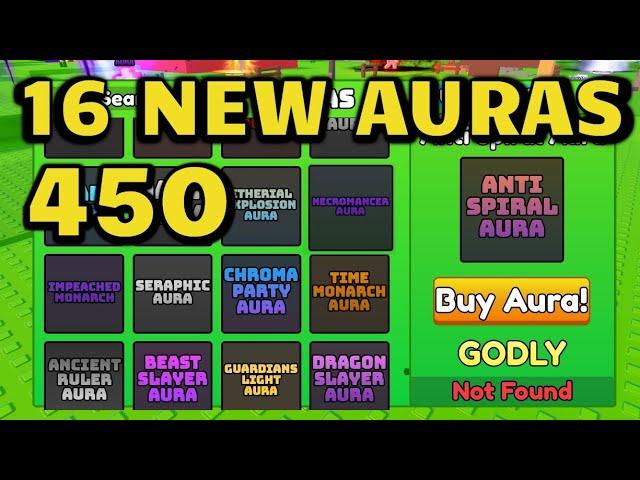 How to Get ALL 16 NEW AURAS in FIND THE AURAS 450 Roblox