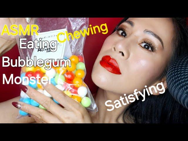 ASMR 16mins of Chewing Bubblegum Monster Satisfying Sounds #asmr #bubble #bubblegum