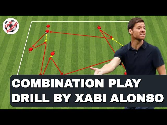 Combination play exercise by Xabi Alonso!