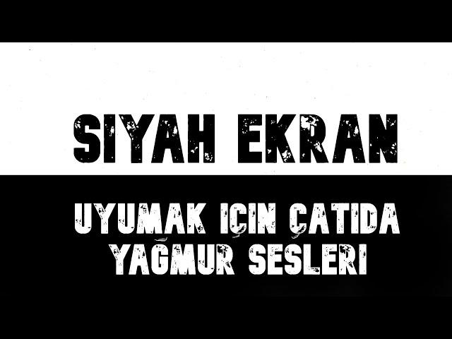 Uyumak için Çatıda Yağmur Sesleri SİYAH EKRAN Karanlık Ekran Yağmur Sesi