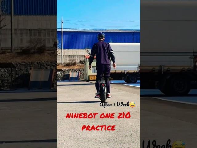 Ninebot one z10 practice || after 1 week #shorts