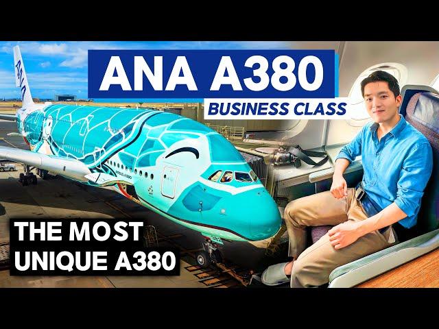 I flew on the World’s Most Unique Airbus A380 | ANA NEW A380 Business Class (Honolulu - Tokyo)