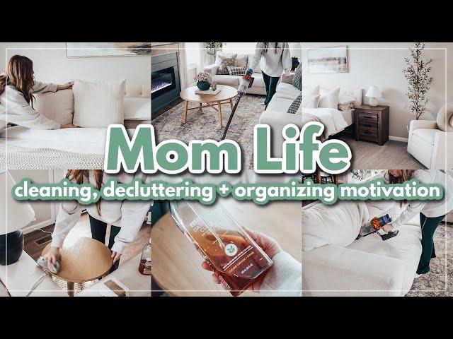 MOM LIFE CLEANING MOTIVATION | ALL DAY CLEAN DECLUTTER ORGANIZE WITH ME | HOME RESET