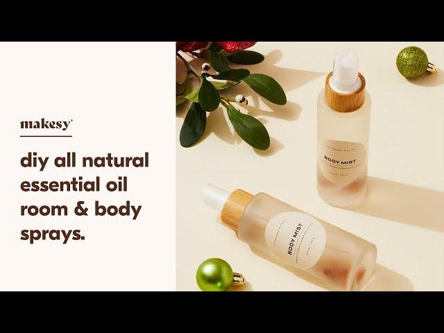 how to make homemade all natural DIY essential oil room & body spray 