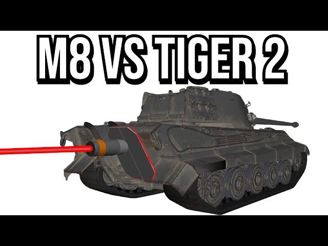 M8 Greyhound VS Tiger 2 Tank Armor Simulation