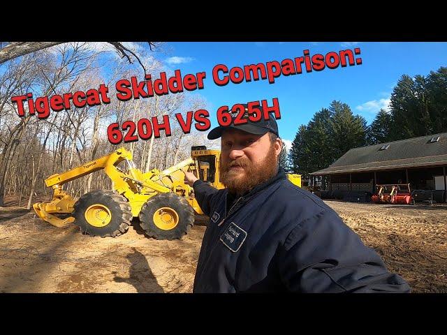 Tigercat Skidder Comparison 620H VS 625H Bogie