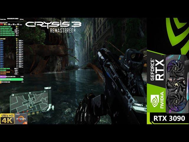 CRYSIS 3 Remastered Very High Settings , Ray Tracing , DLSS 4K | RTX 3090 | Ryzen 9 5950X