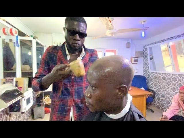 THE ANGRY BARBER  ( EPISODE 1)              OFFICIAL LEILA, YELLOW MAN AND ABANA   