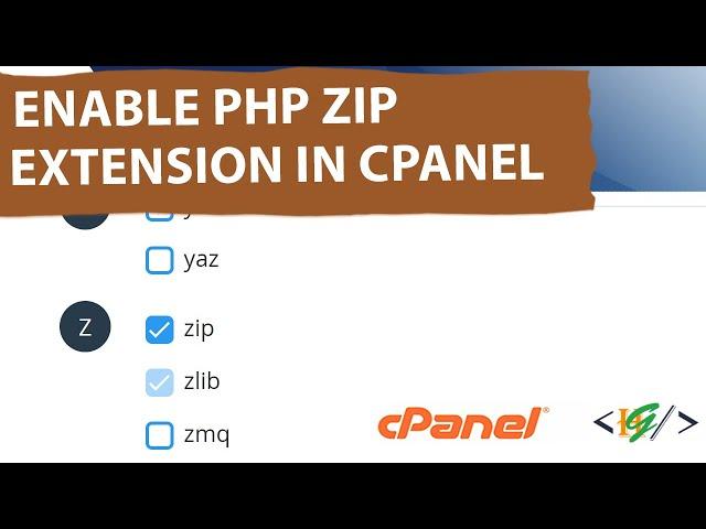 How to Enable PHP ZIP Extension in your Web Hosting / cPanel