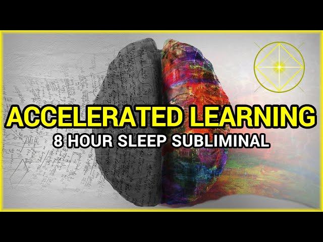 Accelerated Learning (Subliminal Sleep Programming) [black screen subliminal affirmations]