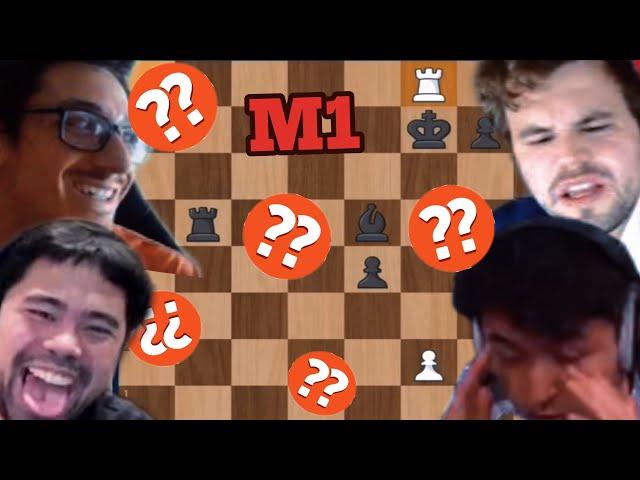 Grandmasters BLUNDERING MATE IN 1 compilation!!