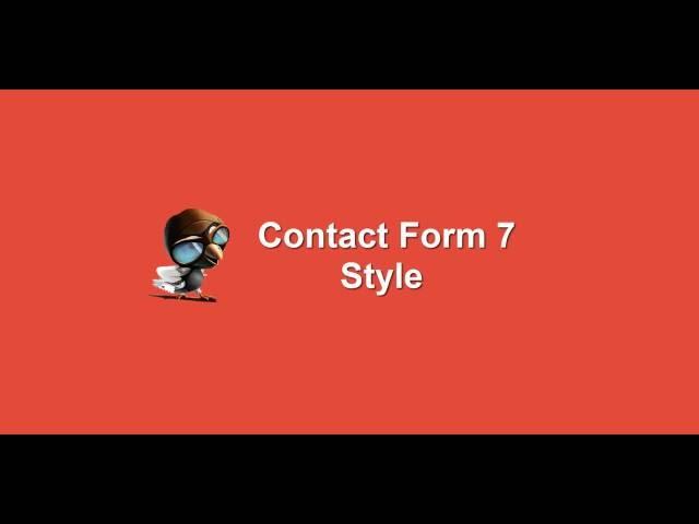 Contact Form 7 Style Overview