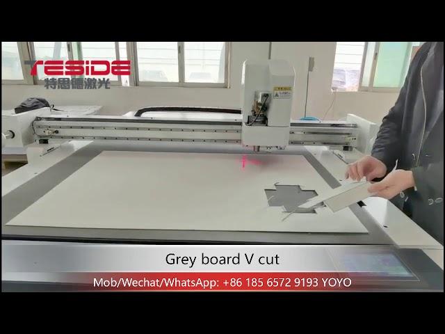 Box sample maker cutting machine Greyboard V Cut