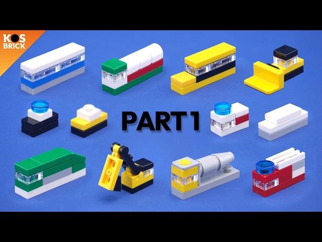 Lego Micro City Cars Mini Vehicles - Part 1 (Tutorial)