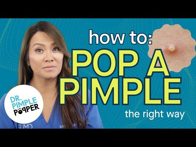 How to Pop a Pimple the RIGHT Way | Dr. Pimple Popper | SLMD Skincare