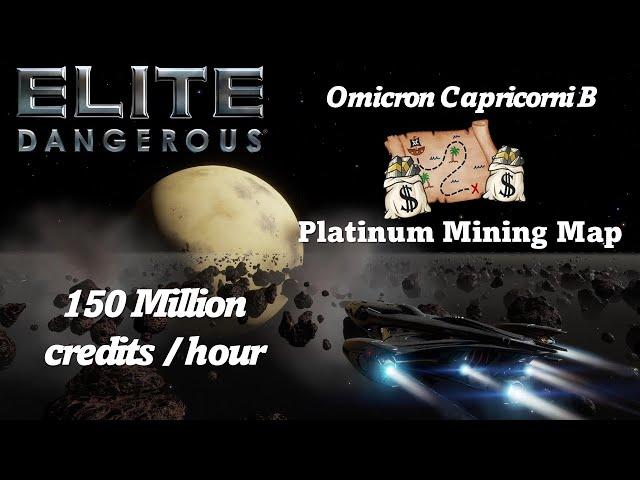 Elite Dangerous - Platinum Mining Map (150 MILLION credits/hour)