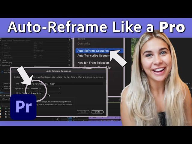 Using Auto-Reframe in Premiere Pro | Premiere Pro Tutorial with Gabrielle Moses | Adobe Video