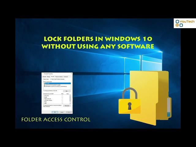 Lock any folder in Windows 10 without using any software | Windows 10 Tricks