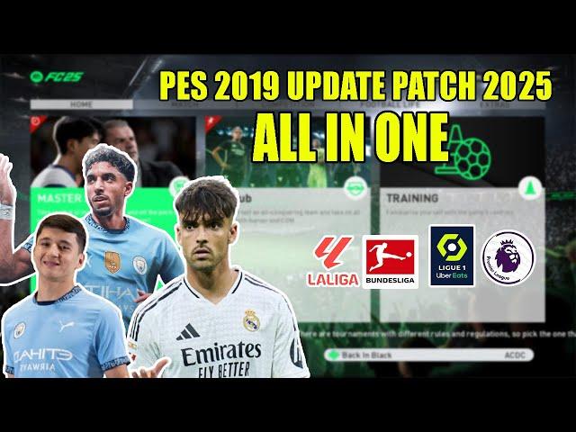 NEW UPDATE! CARA INSTALL PES 2019 UPDATE PATCH 2025 ALL IN ONE DI LAPTOP ATAU PC