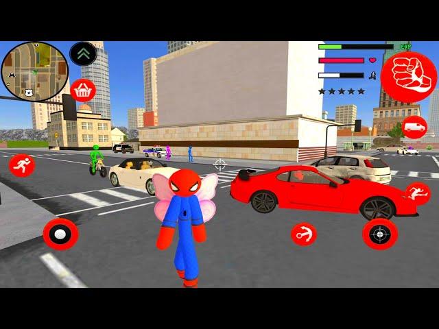 Exploring the City as Amazing Spider Stickman Rope Hero!