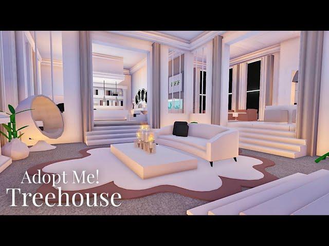 Elegant Design Aesthetic Treehouse- Adopt Me - Tour and Speed Build - Roblox