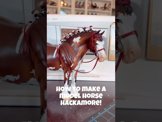 A SUPER FAST #modelhorse #diy  hackamore! ️ #breyer #schleich #hobbyhorse #schleichhorse #craft