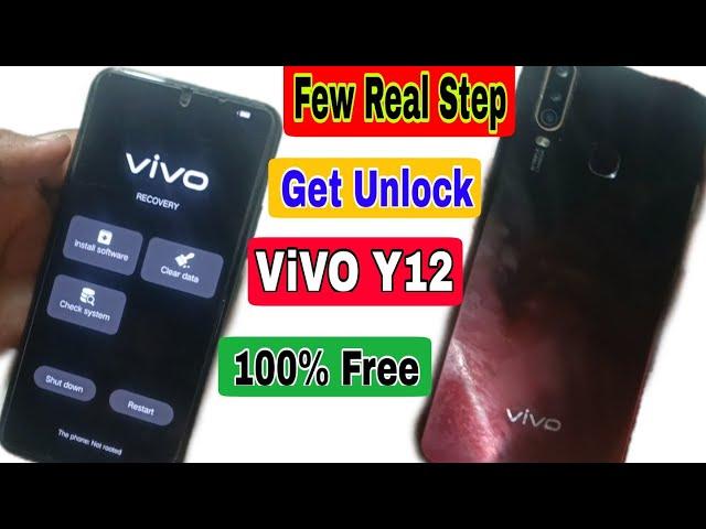 Vivo Y12 Hard reset, Vivo Y12 pattern ,pin unlock 100% Ok | Vivo Y12 Ka Lock Kaise Tode | Latest2023