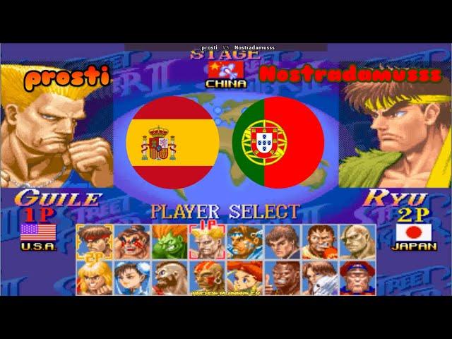 スーパーストリートファイターII X  prosti (Spain) vs Nostradamusss (Portugal) Super Street Fighter 2 Turbo