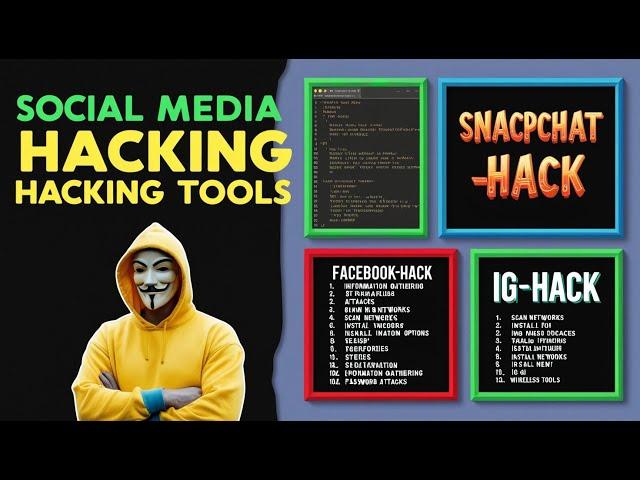 Top Social Media Hacking Tools in Kali Linux 2024 | How to Hack Any Social Media Accounts in 2024