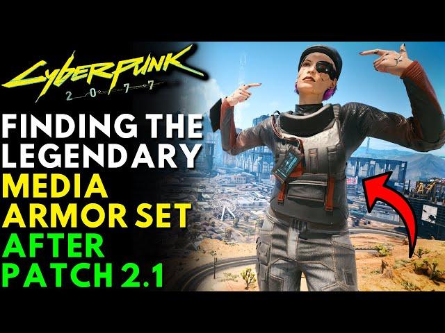 Cyberpunk 2077 - How To Get Legendary Media Armor Set | Update 2.1 (Locations & Guide)