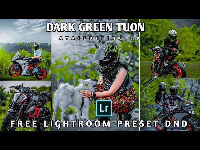 New lightroom Preset PHOTO EDITING HDR face CB dark green tuon photo editing kaise kare HDR free 