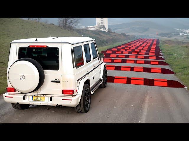 Cars vs 100 Consecutive Speed Bumps Challenge #3 in BeamNG Drive!