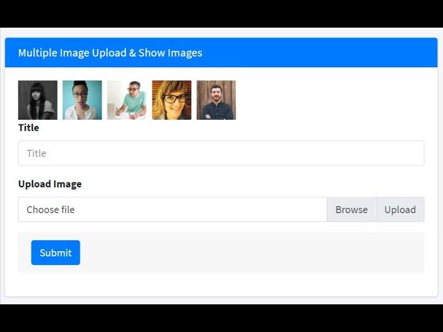 Multiple Image Upload & Show All Images || Bulk Image Upload || Store Multiple Image in Laravel