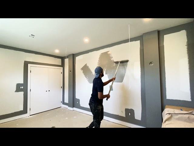 How to paint a wall fast