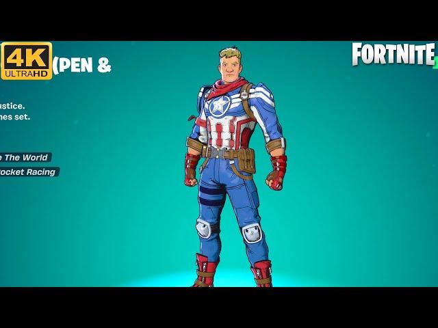 Captain Jones Pen and Ink Gameplay - Fortnite (4K 60FPS)