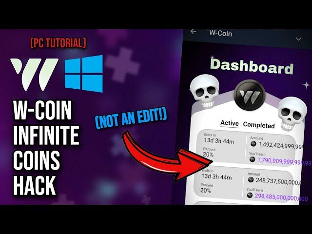 W-Coin Infinite Coins Hack Script - PC (Windows) Tutorial