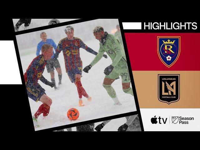 Real Salt Lake vs. LAFC | Snow Goals in Winter Wonderland! | Full Match Highlights