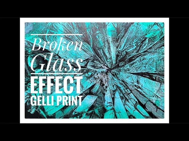 Easy Broken Glass Effect Gelli Print  #gelliprinting #texture #howto #tissuepapercraft #tutorial