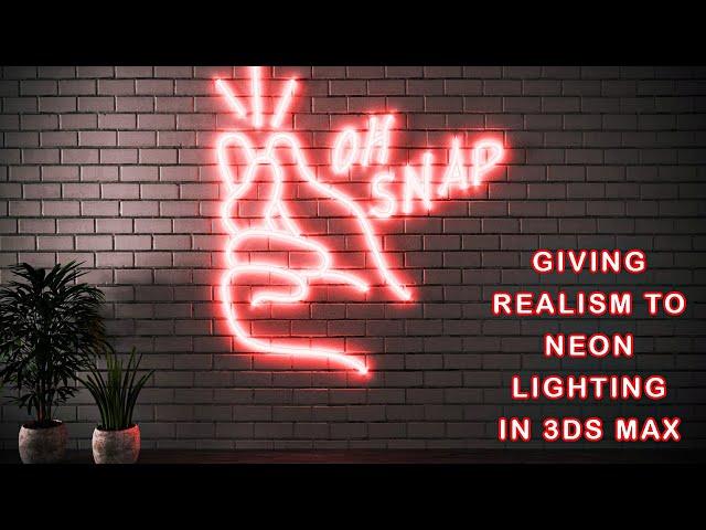 How To Make Real Neon Lighting || 3DS MAX || Corona Renderer || Tutorial Video