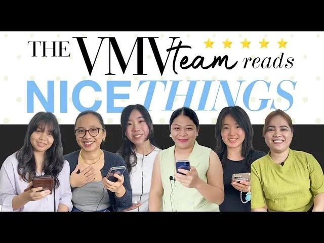 The VMV Team reads Nice Things | VMV Hypoallergenics