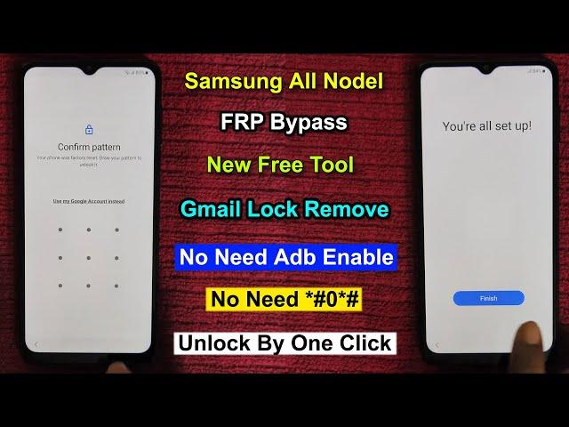 "New Free Tool" Samsung All Model Android 12/13/14 Frp Bypass By One Click Gmail Lock Remove Samsung